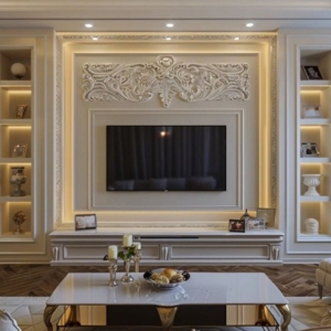 Gypsum TV Cabinet design services in bangladesh