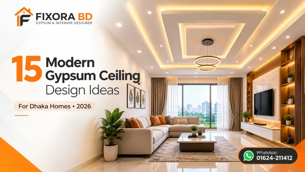 Modern gypsum ceiling design 2026