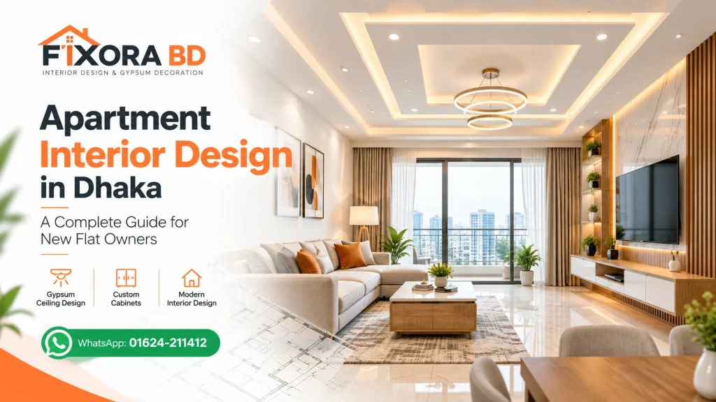 fixora bd apartment interior design in Dhaka